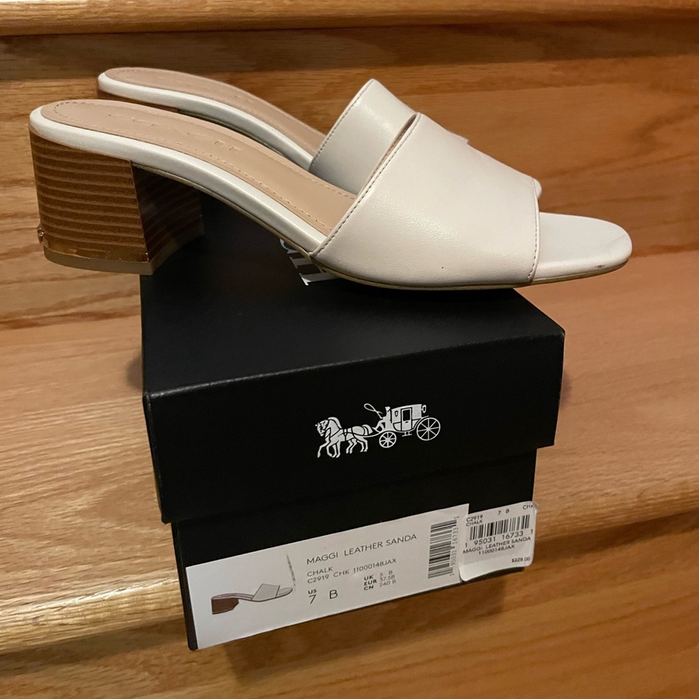 Coach sandals with block heel :)